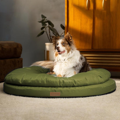 ClevaHome Orthopädisches Hundebett für große Hunde – waschbar, 30 Zoll, Eisblau