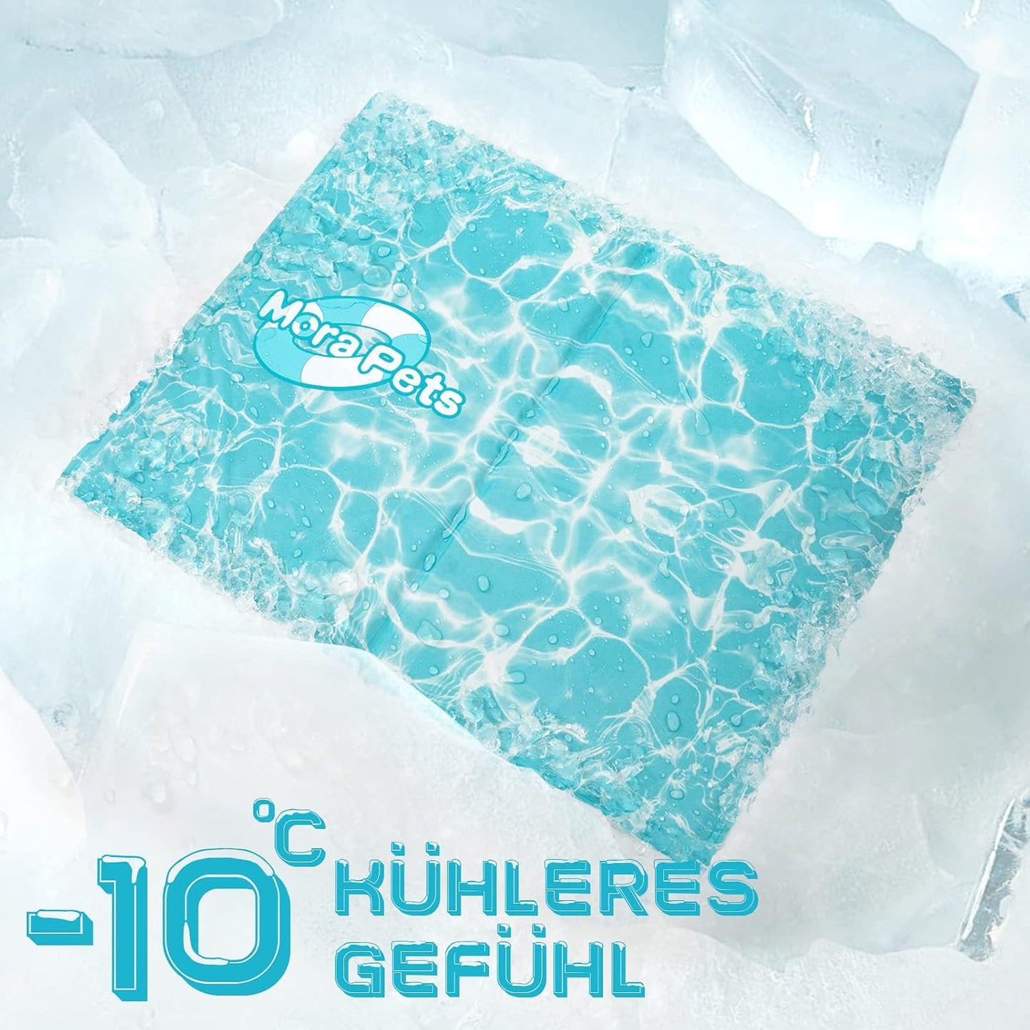 Pawtasy Kühlmatte für Hunde und Katzen – selbstkühlend mit Kühlgel, XXL 120 × 80 cm