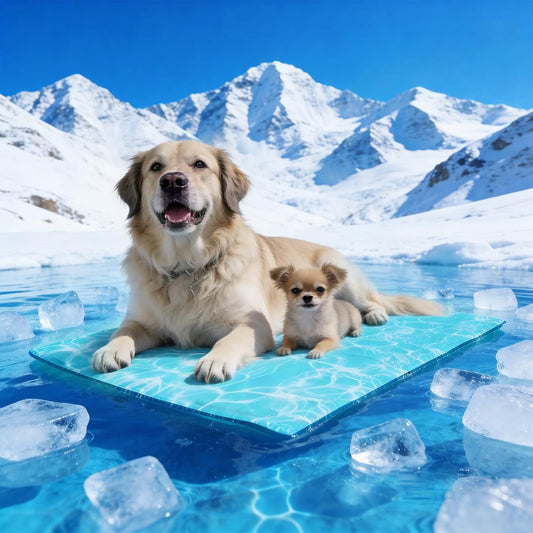 Pawtasy Kühlmatte für Hunde und Katzen – selbstkühlend mit Kühlgel, XXL 120 × 80 cm
